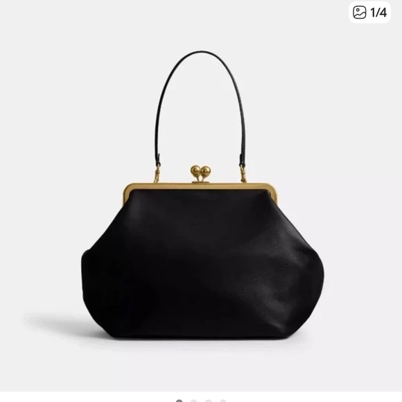 Coach Black 27 Frame Bag with Gold Hardware - Picture 2 of 5